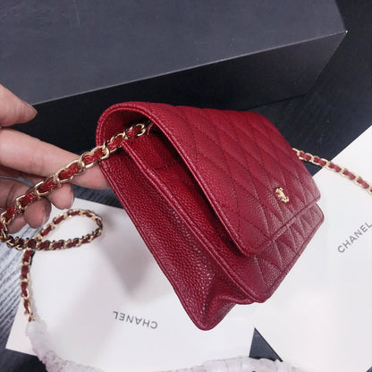 XCP016 Bag leather 19-13-4CM Bag Gold