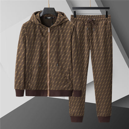 FDC16 New men's spring and autumn thin style outerwear+long pants pure cotton casual suit clothing
