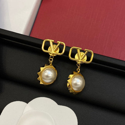 VLE8 New Women's Fashion Gold Plated Earrings Jewelry