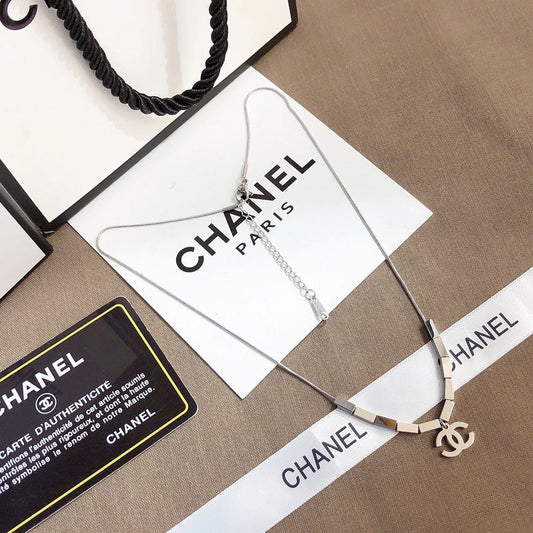 X411   Women's small square necklace jewelry