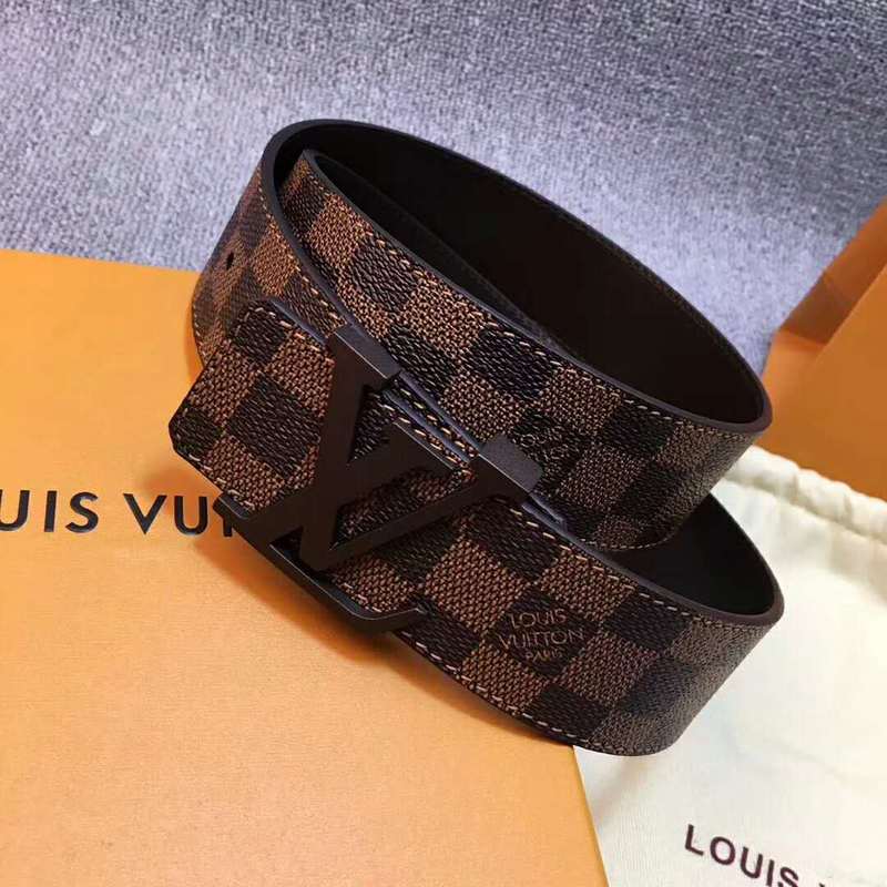 LVBL1 wide 3.8cm real leather Man and women Belt with packing