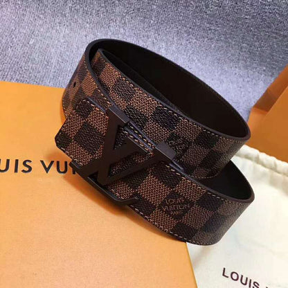 LVBL1 wide 3.8cm real leather Man and women Belt with packing