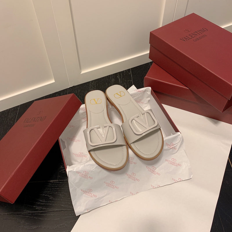 MVS20 Leather slippers Women shoes 35-40 With box