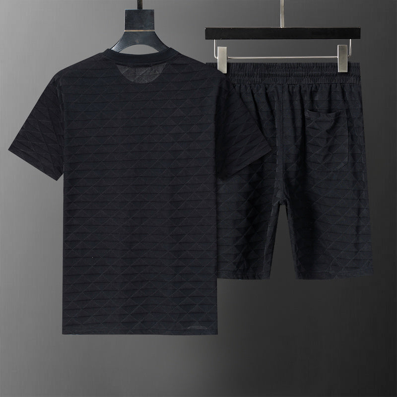 PRC78  New men's short sleeved polo top+shorts clothing