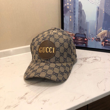 GUH6 Classic Presbyopia Leather Label Baseball Cap