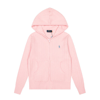 LFC18 New high-quality women's autumn and winter knitted sweater pullover hooded sweater clothing