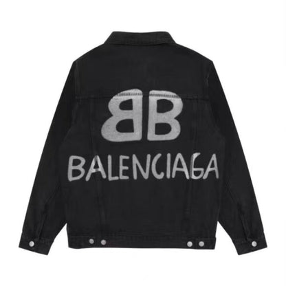 BAC100  New high-quality spring and autumn men'sand women’s jacket denim jacket clothes