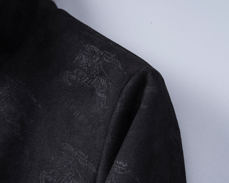 BUC07  New Spring and Autumn thin imitation deer skin velvet jacket long sleeved cardigan clothes