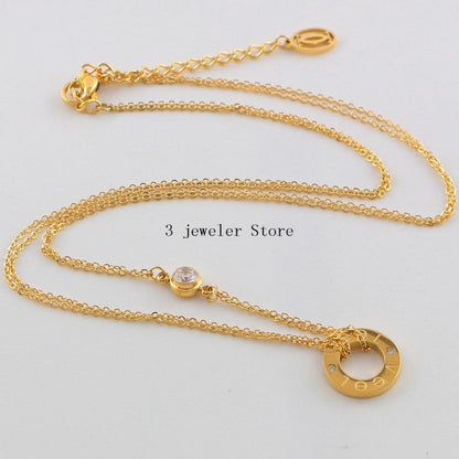 CAN24 Necklace 316L steel plating gold Jewelry