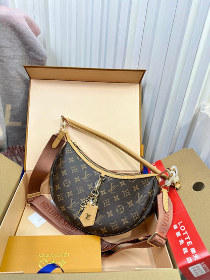 MLB1   Women's new fashion 22x9x33cm moon bag