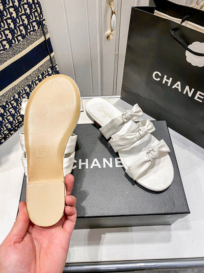 MBCS1 Leather Slippers Size 35-41 Shoes with Box