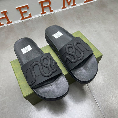 YGS05 Women and Man Leather Slippers 35-45 Shoes with Box
