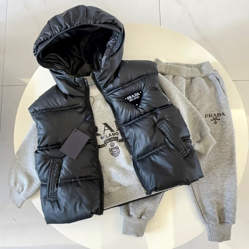 TPRC2 New autumn and winter boys' and girls' thick cotton vest cotton jacket clothing kids