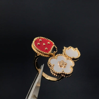AVSR4  New ladybug ring jewelry