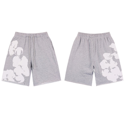 MMC7 New Cotton Flower Summer Short sleeved Top+Short sleeved Clothes