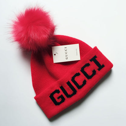 PGH8  New wool ball knitted hat