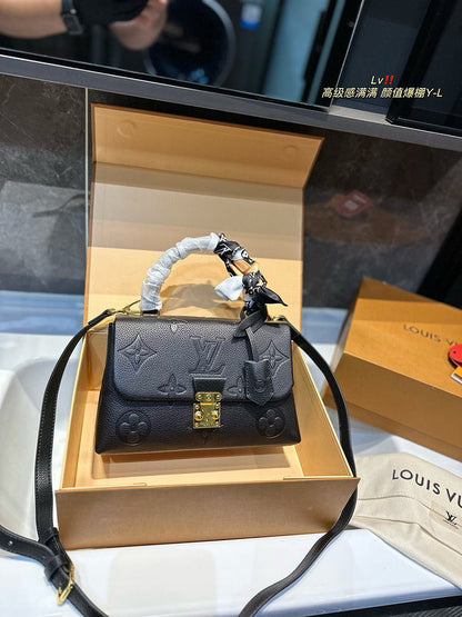 ALP14 Leather Bag 24-16-9CM Handbag With box