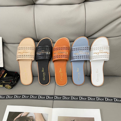 MBDS1 Leather Slippers Size 35-41 Shoes with Box
