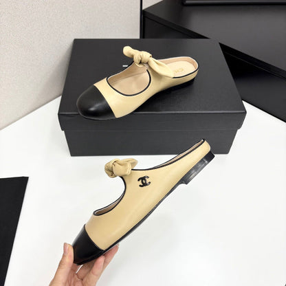 MBCS11 Leather Slippers Size 35-40 Shoes with Box