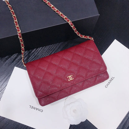 XCP016 Bag leather 19-13-4CM Bag Gold