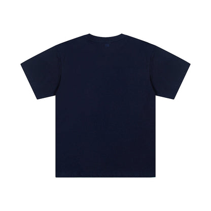 AMC20 New  Men's and women's letter embroidery short-sleeved T-shirt