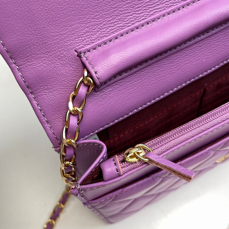 XCP019 Bag leather 19-13-4CM Bag Gold