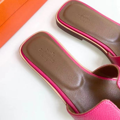 BMHS4 shoes women 35-41 Leather slippers with Box