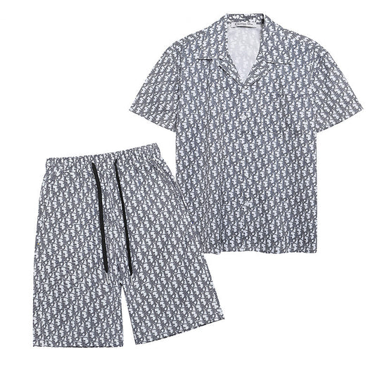 DIC124 New Fashion Summer Suit Short Sleeve Shirt Shorts  Clothing