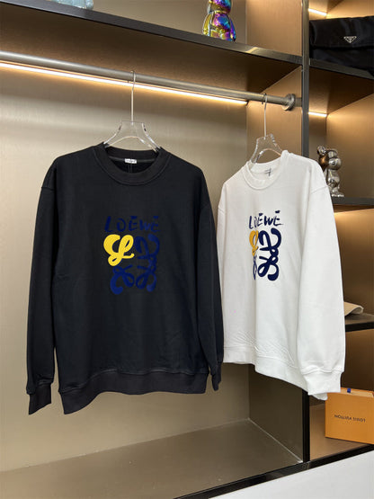 LOC39 New men's and women's round neck long sleeved sweatshirt casual clothes