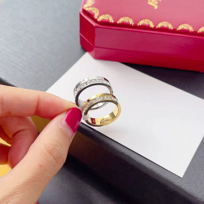 J120   Men's and women's titanium steel ring jewelry