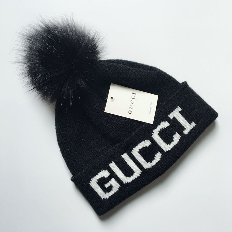 PGH8  New wool ball knitted hat