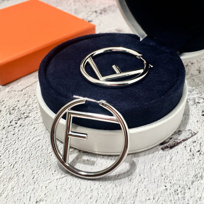 FE1  18K white gold plated brass  Jewelry