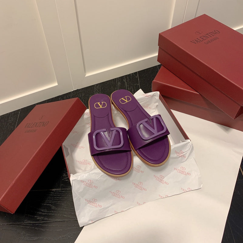 MVS20 Leather slippers Women shoes 35-40 With box