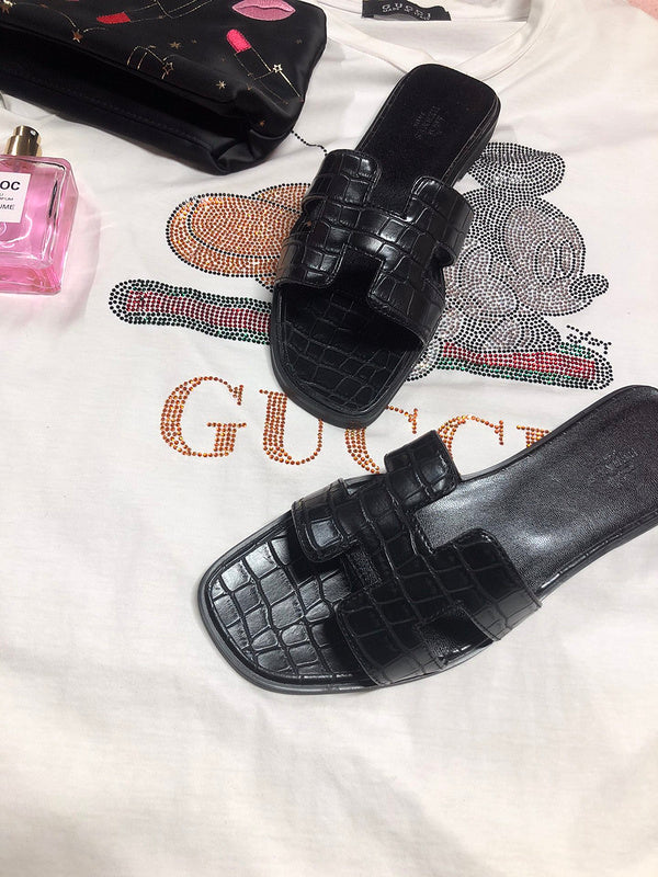 OHS02 Couples slipper Leather Shoes 35-42 with box