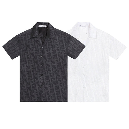 DIC112 New men's summer short sleeved collared shirt clothing