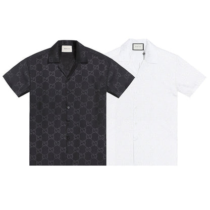 GUC081  New men's summer short sleeved collared shirt clothing