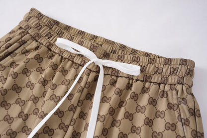 GUC098  New men's and women's spring and autumn thin pants, elastic waistband casual pants clothing