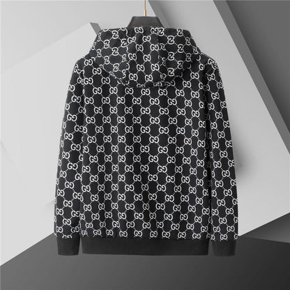 GUC0101 New men's spring and autumn thin style outerwear+long pants pure cotton casual suit clothing