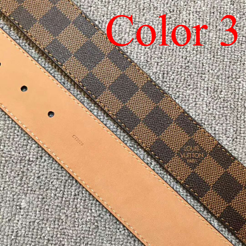 LVBL1 wide 3.8cm real leather Man and women Belt with packing