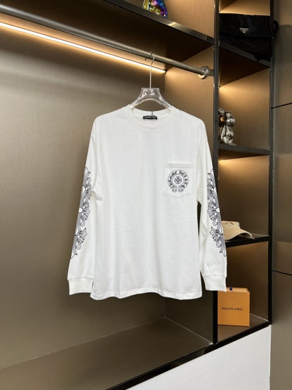 KLC23  New men's and women's pure cotton long sleeved casual clothes