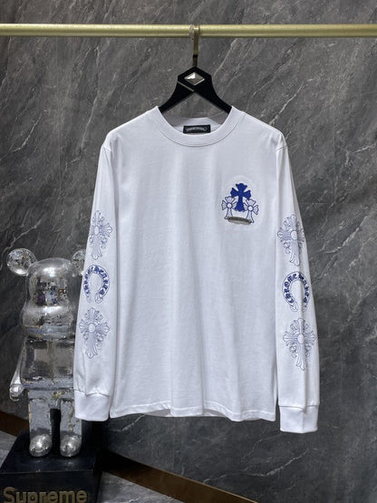 KLC20 New men's and women's pure cotton long sleeved casual clothes