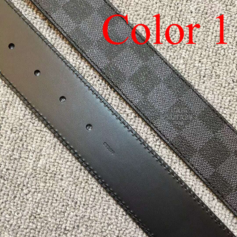 LVBL1 wide 3.8cm real leather Man and women Belt with packing