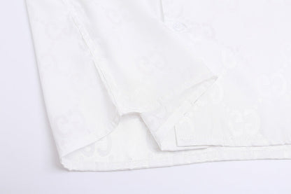 GUC081  New men's summer short sleeved collared shirt clothing