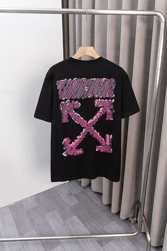 OFFC38   Men's and women's summer short-sleeved T-shirt clothes
