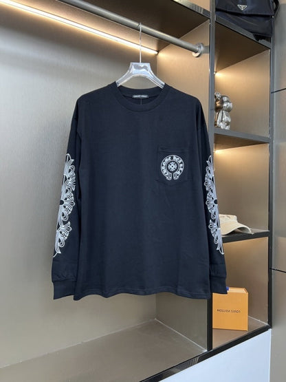 KLC23  New men's and women's pure cotton long sleeved casual clothes