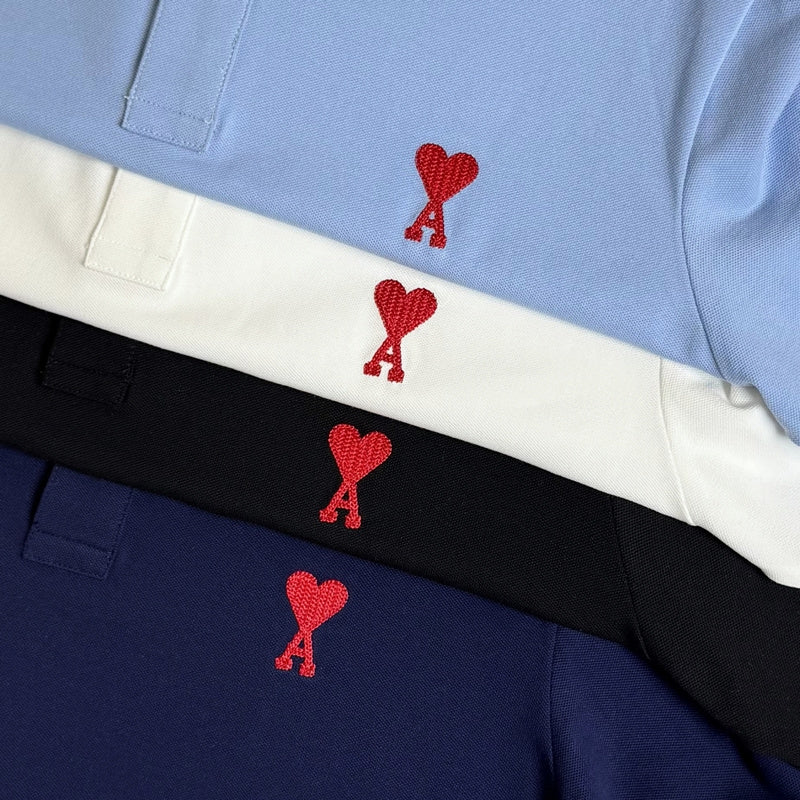 AMC34 Men's short sleeved lapel polo shirt clothing