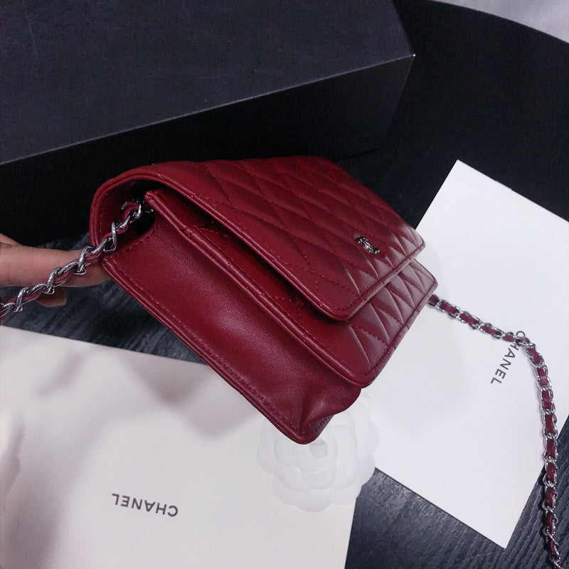 XCP017 Bag leather 19-13-4CM Bag silver logo