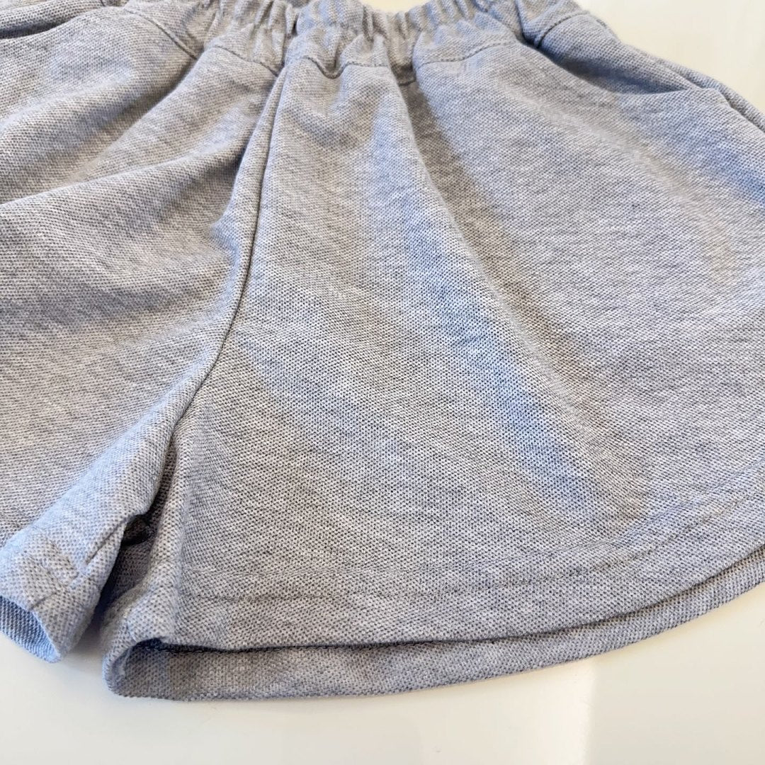 TCHC15  New girls' summer cotton collar top+cotton shorts set Clothing