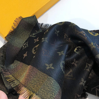 LSC3 Silk cotton 140-140CM scarf Can choose With box