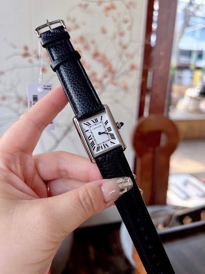 CW5  Couple's lychee print belt watch  25.5mm x 33.7mm/29.5mm*22mmCITIZEN movement